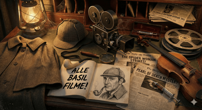 Alle Sherlock Holmes Filme mit Basil Rathbone