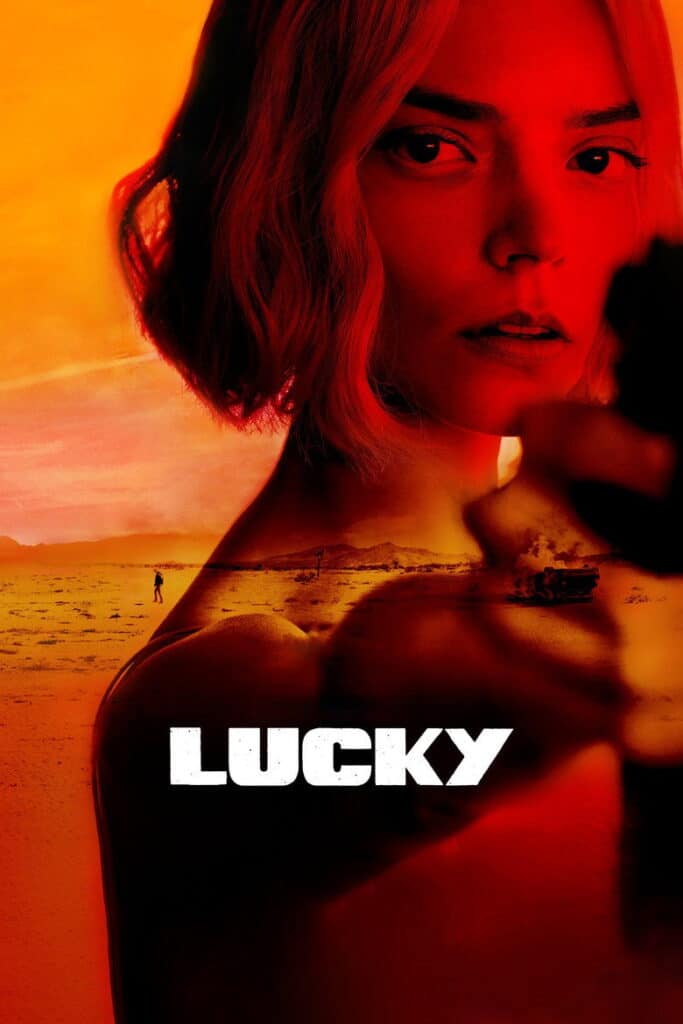 Poster zur Serie Lucky: Anya Taylor-Joy als Hochstaplerin auf der Flucht bei Apple (2026)