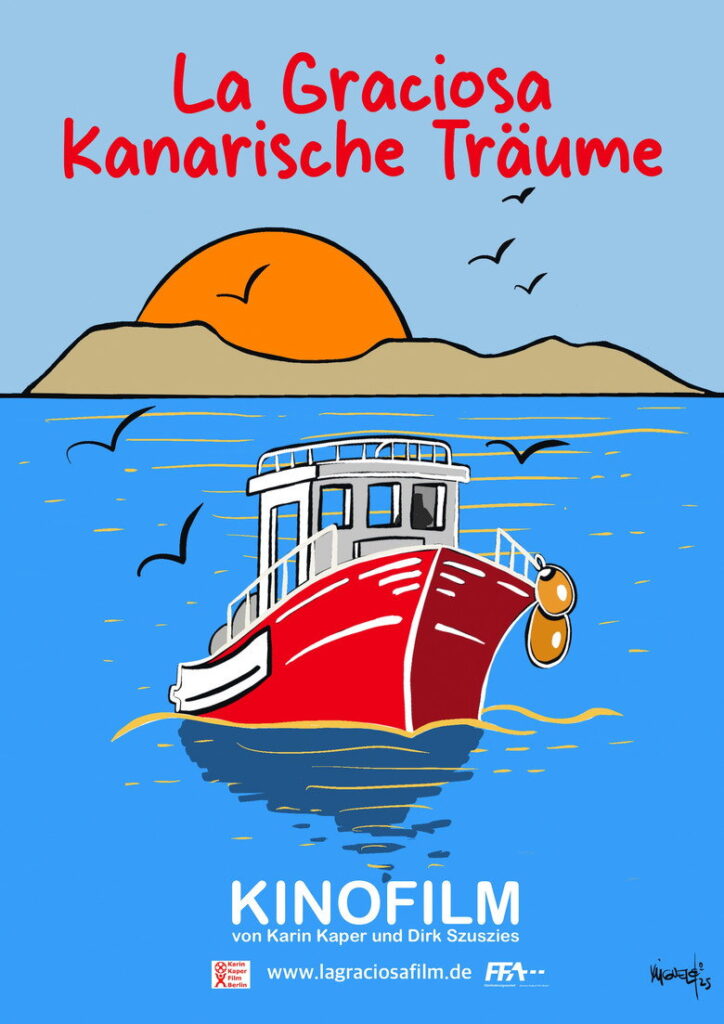 La Graciosa – Kanarische Träume: Ein Fischerdorf zwischen Fang und Fähre Poster