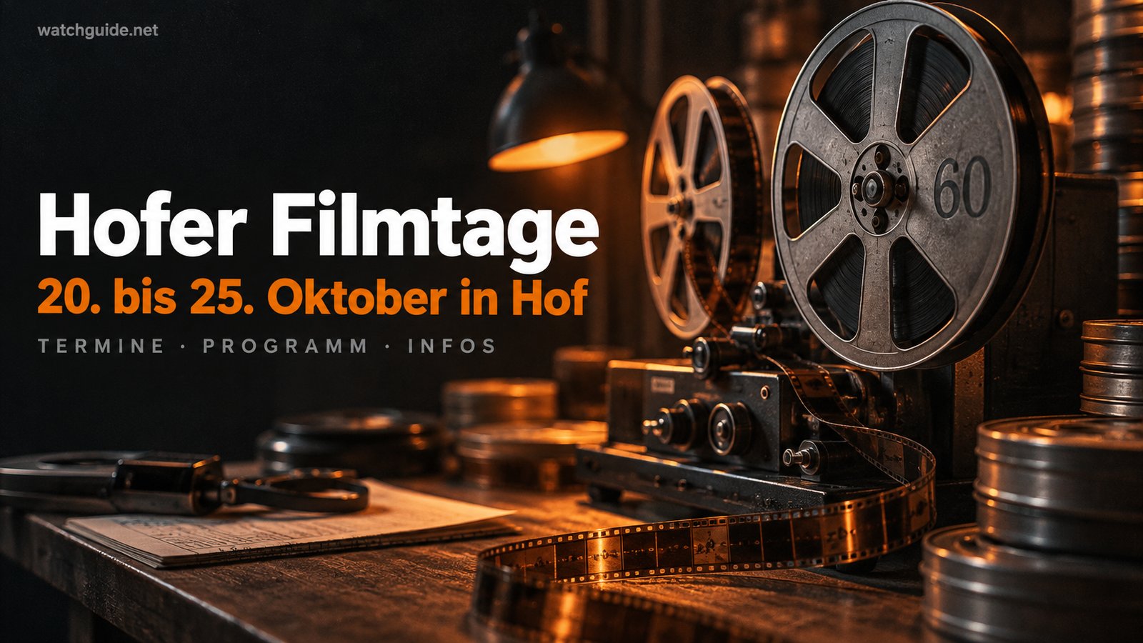 Symbolisches WatchGuide-Motiv zu Hofer Filmtage, keine Aufnahme der Veranstaltung.