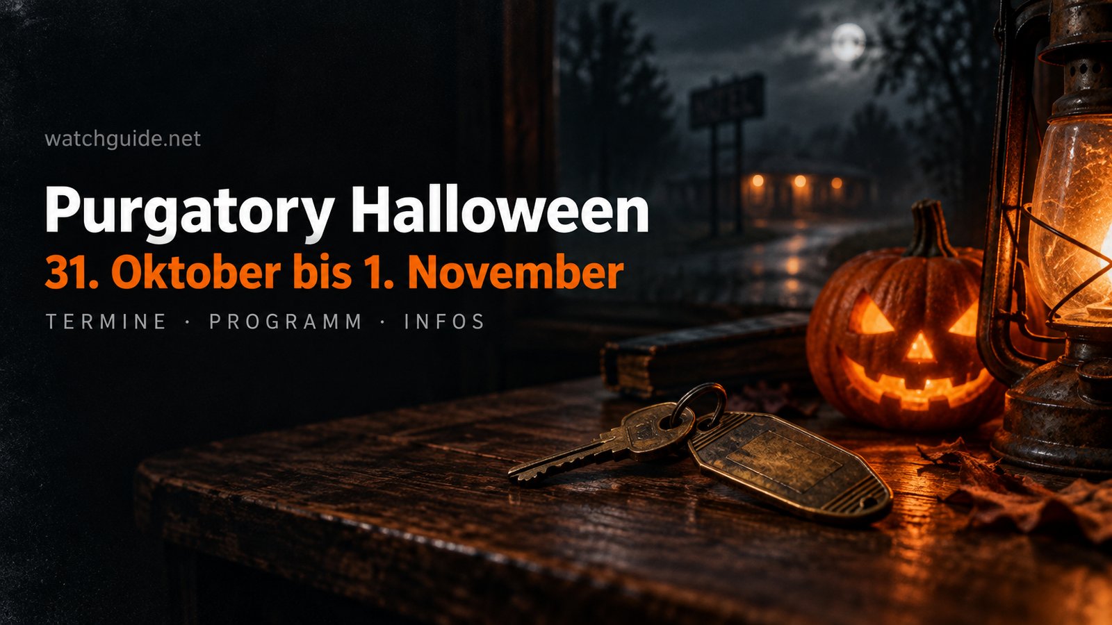 Symbolisches WatchGuide-Motiv zu Purgatory Halloween, keine Aufnahme der Veranstaltung.
